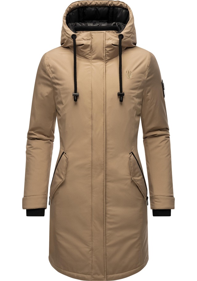 Navahoo Wintermantel »Letiziaa« sportlicher Winterparka mit gefütterter Kapuze