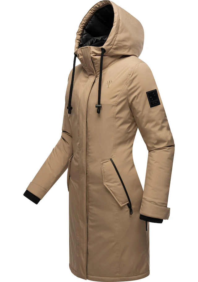 Navahoo Wintermantel »Letiziaa« sportlicher Winterparka mit gefütterter Kapuze