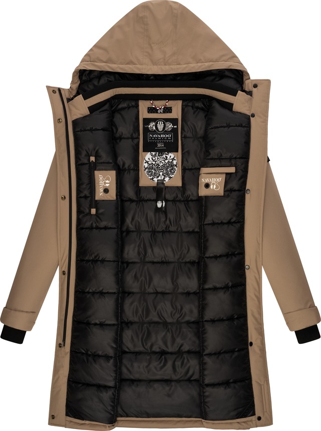 Navahoo Wintermantel »Letiziaa« sportlicher Winterparka mit gefütterter Kapuze