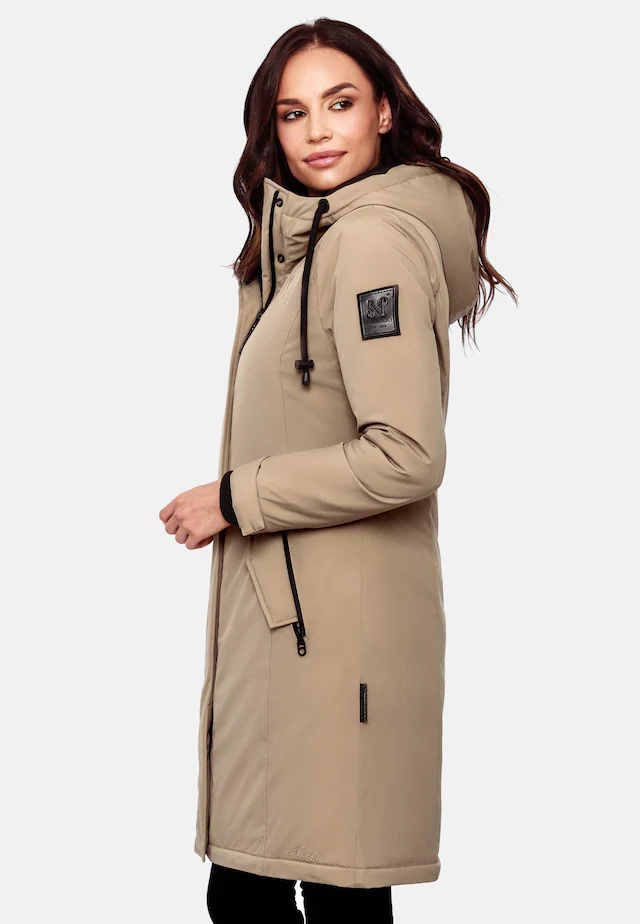 Navahoo Wintermantel »Letiziaa« sportlicher Winterparka mit gefütterter Kapuze