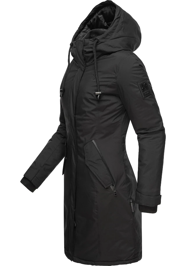 Navahoo Wintermantel »Letiziaa« sportlicher Winterparka mit gefütterter Kapuze