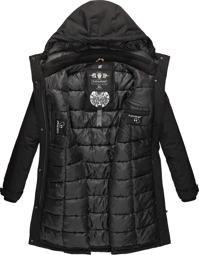 Navahoo Wintermantel »Letiziaa« sportlicher Winterparka mit gefütterter Kapuze