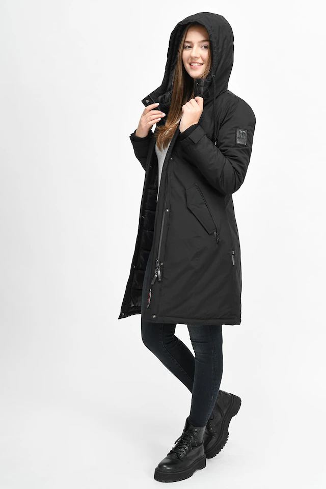 Navahoo Wintermantel »Letiziaa« sportlicher Winterparka mit gefütterter Kapuze