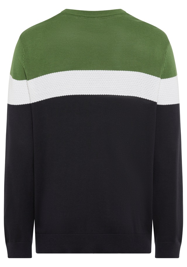 H.I.S Rundhalspullover »neue Farben!« Colorblocking, in leichter Strickqualität