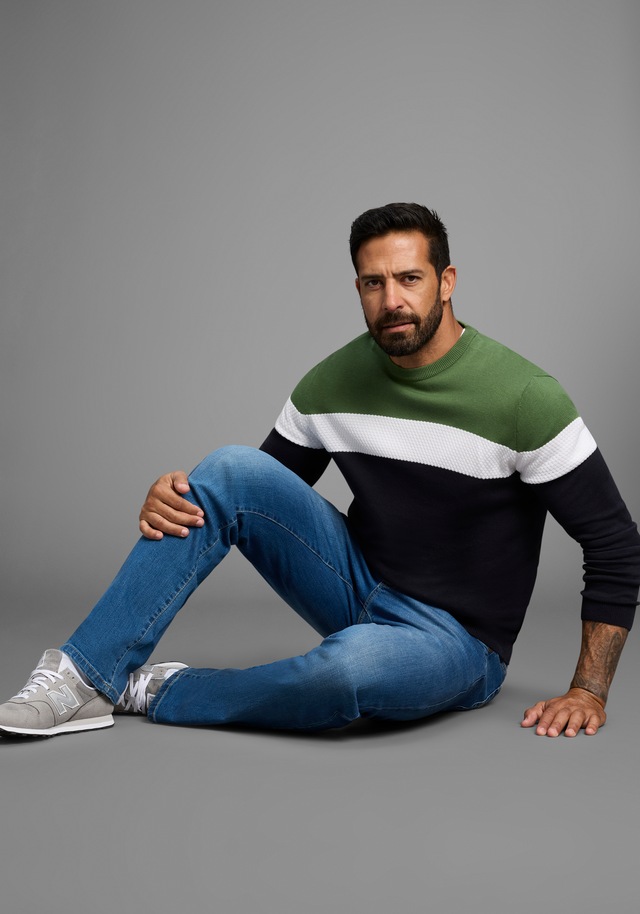 H.I.S Rundhalspullover »neue Farben!« Colorblocking, in leichter Strickqualität