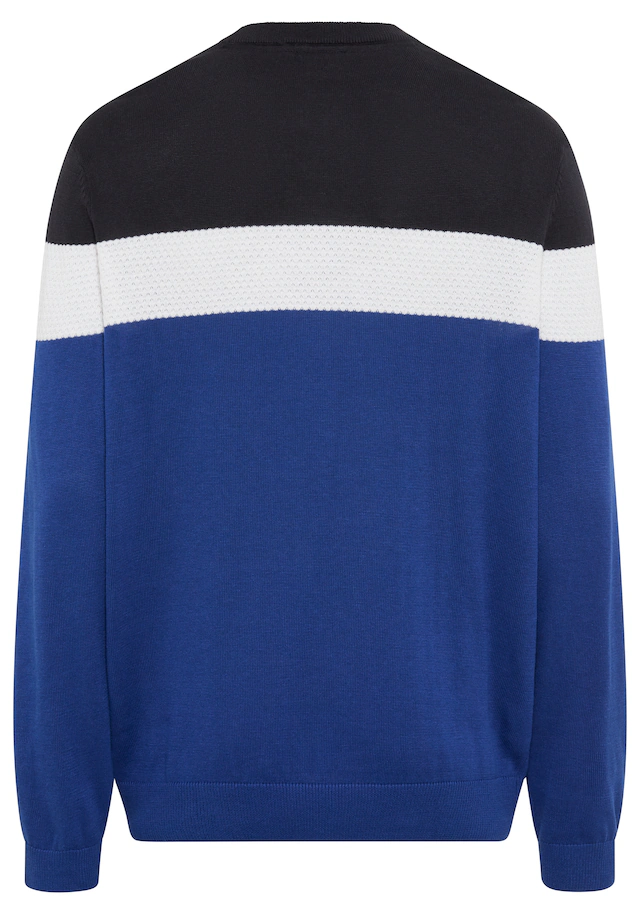 H.I.S Rundhalspullover »neue Farben!« Colorblocking, in leichter Strickqualität