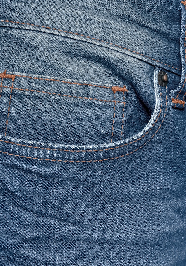H.I.S Jeansbermudas »HANTZ« Set, mit abnehmbarem Gürtel, 2 Stk. gerader Beinschnitt, Used-Look mit Abriebeffekten