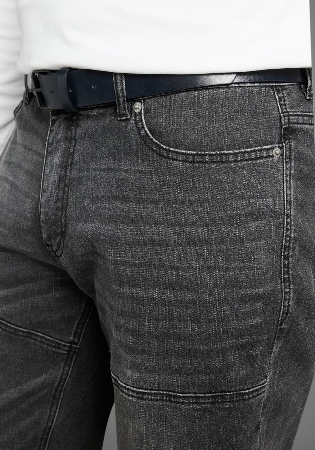 H.I.S Jeansbermudas »HANTZ« Set, mit abnehmbarem Gürtel, 2 Stk. gerader Beinschnitt, Used-Look mit Abriebeffekten