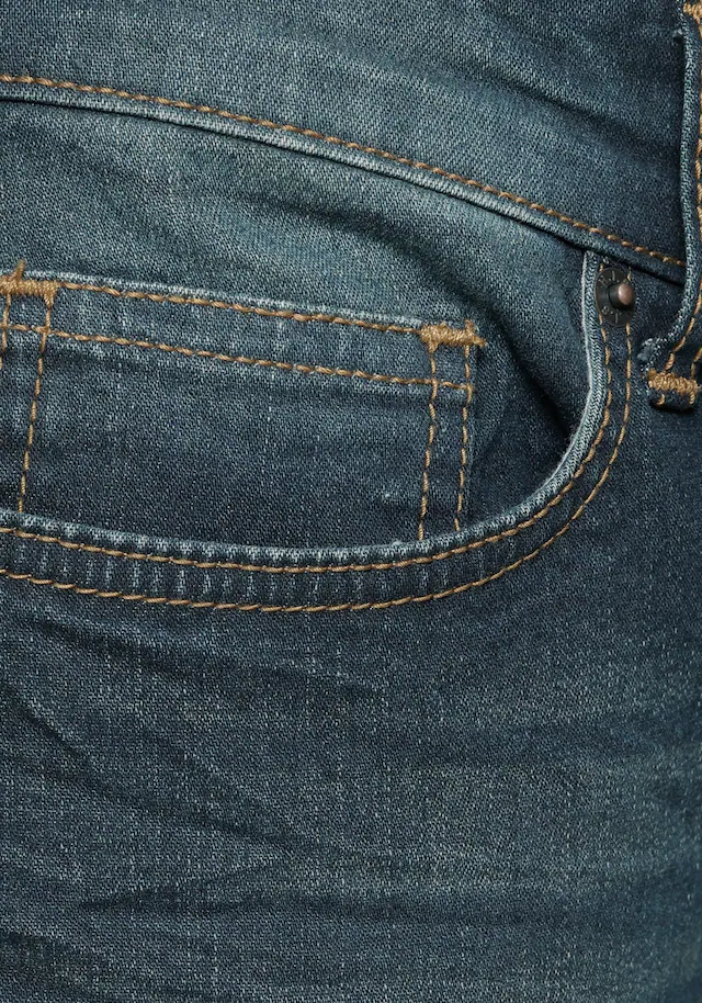 H.I.S Jeansbermudas »HANTZ« Set, mit abnehmbarem Gürtel, 2 Stk. gerader Beinschnitt, Used-Look mit Abriebeffekten
