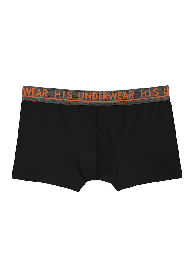H.I.S Boxer »Boxershorts für Jungen« Packung, 4 Stk. unifarben, mit Logobund, Baumwollmischung