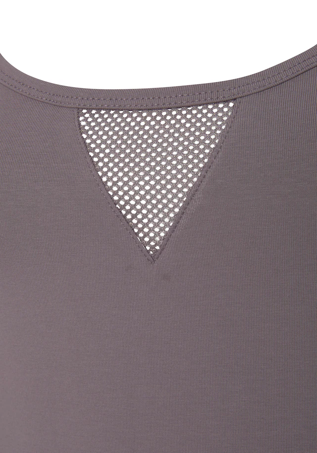 LASCANA ACTIVE Funktionsshirt mit beschrifteten Trägern und Mesh-Einsatz