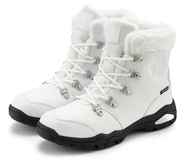LASCANA Winterstiefelette »Winterboots, Outdoorstiefelette, Stiefel, Stiefelette, Schneestiefel« mit wind-& wasserabweisender Tex-Membran