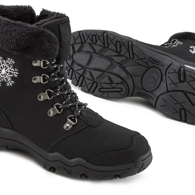 LASCANA Winterstiefelette »Winterboots, Outdoorstiefelette, Stiefel, Stiefelette, Schneestiefel« mit wind-& wasserabweisender Tex-Membran