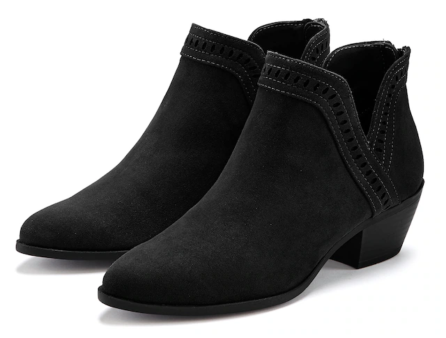 LASCANA Cowboy Stiefelette Cowboy Boots, Western Stiefelette, Ankleboots mit Ausschnitt VEGAN