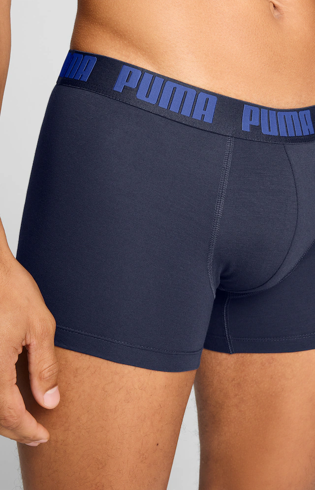 PUMA Boxershorts »PUMA MEN EVERYDAY BASIC BOXERS 2P« Packung, mit Puma Webbund