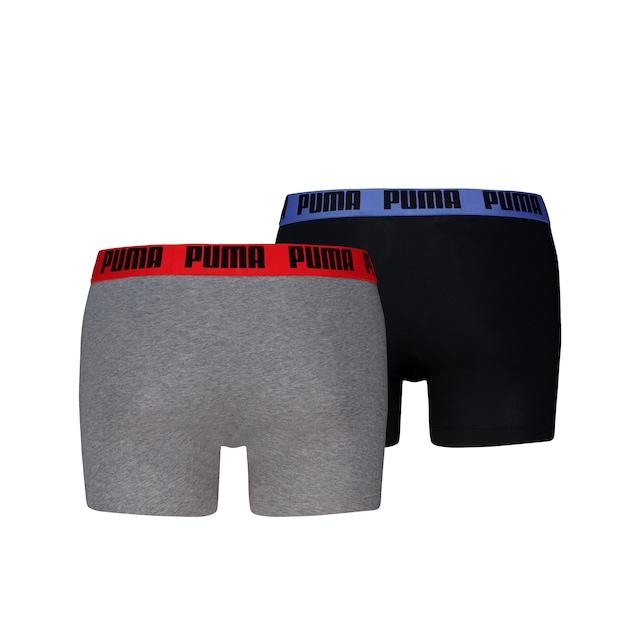 PUMA Boxershorts »PUMA MEN EVERYDAY BASIC BOXERS 2P« Packung, mit Puma Webbund