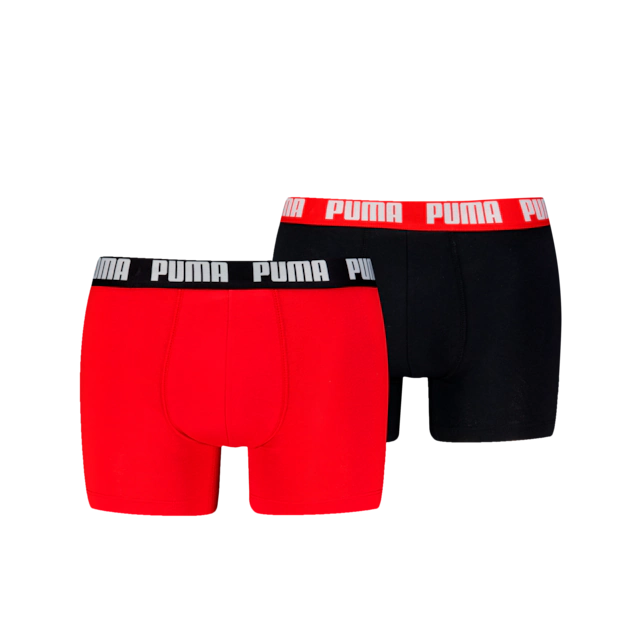 PUMA Boxershorts »PUMA MEN EVERYDAY BASIC BOXERS 2P« Packung, mit Puma Webbund