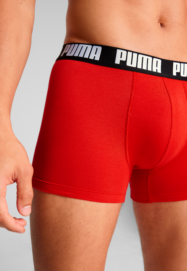 PUMA Boxershorts »PUMA MEN EVERYDAY BASIC BOXERS 2P« Packung, mit Puma Webbund
