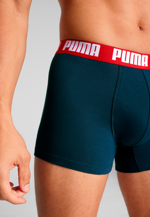 PUMA Boxershorts »PUMA MEN EVERYDAY BASIC BOXERS 2P« Packung, mit Puma Webbund