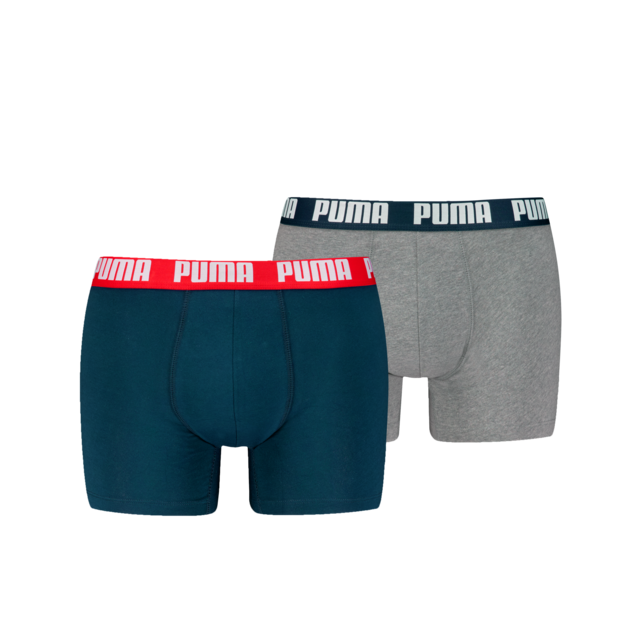 PUMA Boxershorts »PUMA MEN EVERYDAY BASIC BOXERS 2P« Packung, mit Puma Webbund