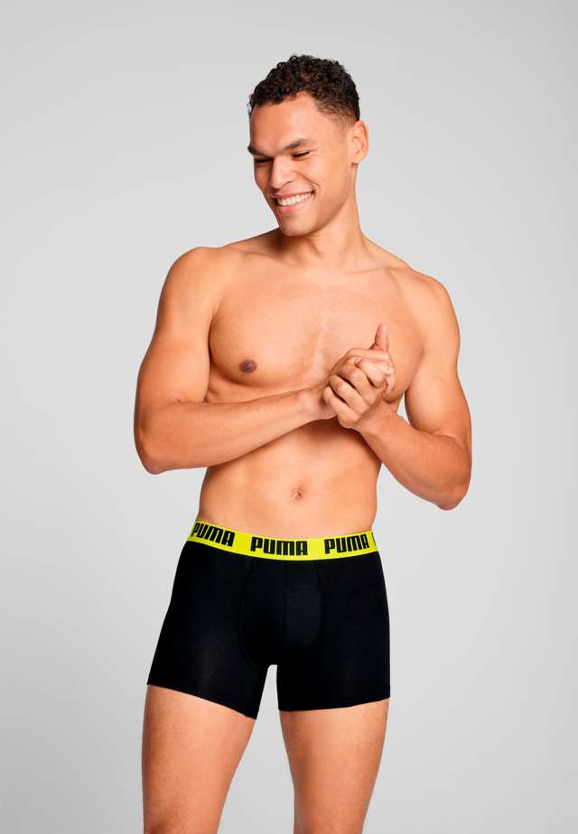 PUMA Boxershorts »PUMA MEN EVERYDAY BASIC BOXERS 2P« Packung, mit Puma Webbund