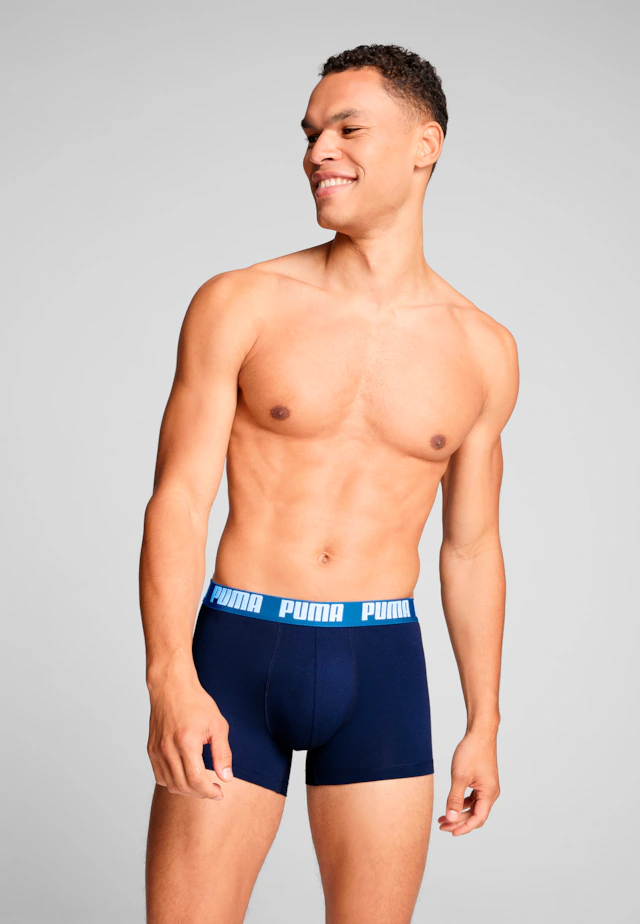 PUMA Boxershorts »PUMA MEN EVERYDAY BASIC BOXERS 2P« Packung, mit Puma Webbund