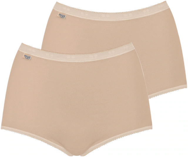 sloggi Maxislip »Basic+« perfekter Sitz, Baumwollmix, elastisch, weiche Nähte