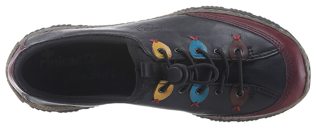 Rieker Slip-On Sneaker Slipper, Schlupfschuh mit sportlichem Schnellverschluß