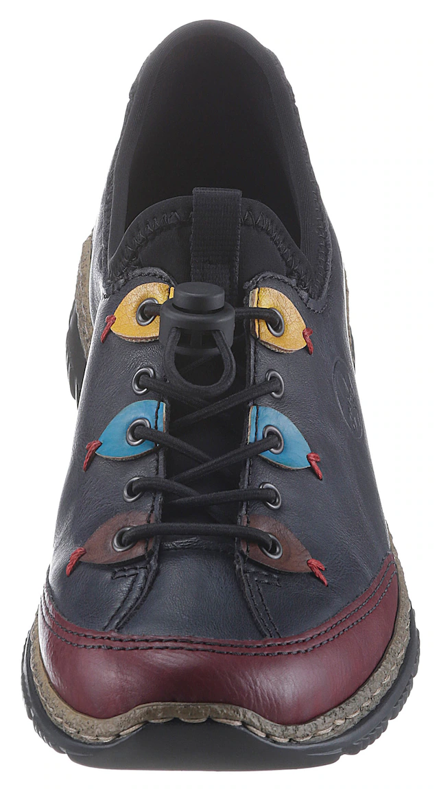 Rieker Slip-On Sneaker Slipper, Schlupfschuh mit sportlichem Schnellverschluß