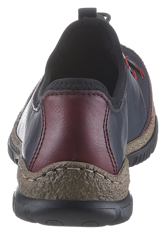 Rieker Slip-On Sneaker Slipper, Schlupfschuh mit sportlichem Schnellverschluß