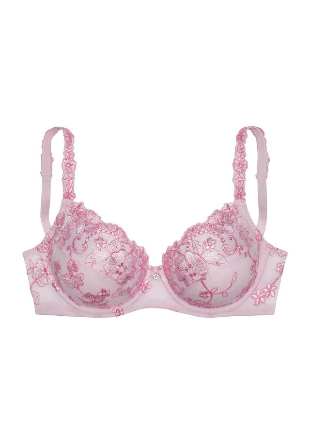 LASCANA Bügel-BH »Spitzen-BH, Dirndl-BH, Wanda« mit Stickerei Spitze, als Dessous-Set kombinierbar, große Größen