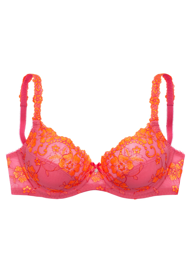 LASCANA Bügel-BH »Spitzen-BH, Dirndl-BH, Wanda« mit Stickerei Spitze, als Dessous-Set kombinierbar, große Größen