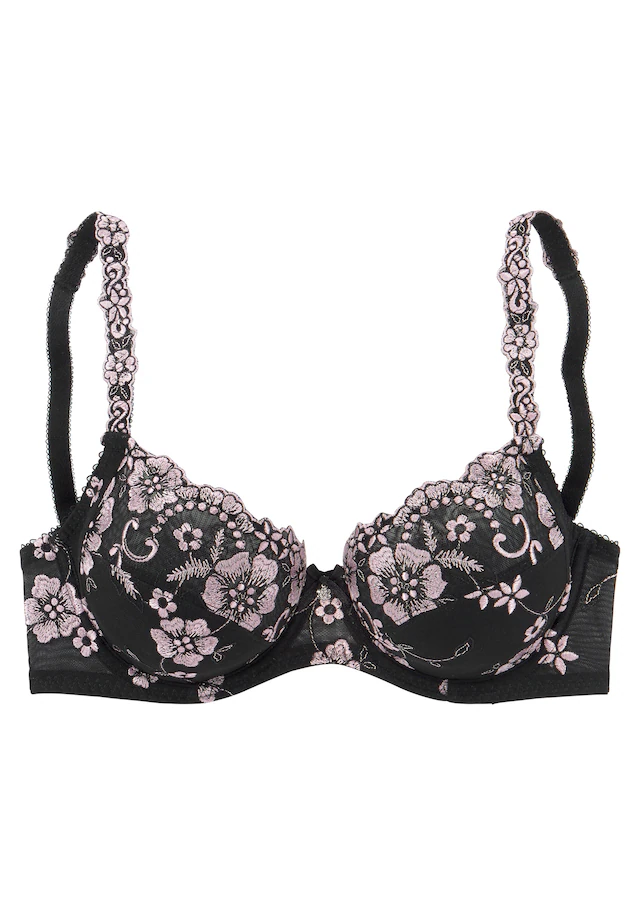 LASCANA Bügel-BH »Spitzen-BH, Dirndl-BH, Wanda« mit Stickerei Spitze, als Dessous-Set kombinierbar, große Größen