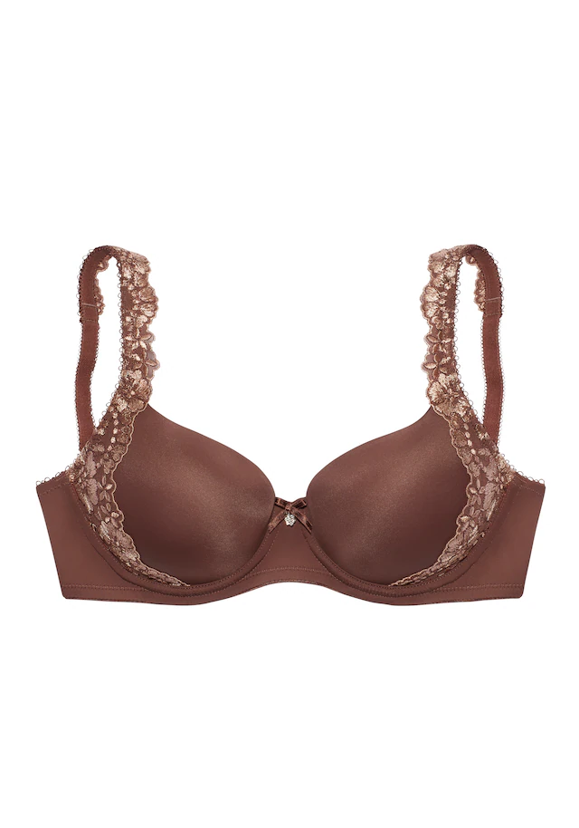 LASCANA Schalen-BH », BH mit Bügel, Dirndl-BH, Wanda« mit seitlicher Stickerei Spitze, als Dessous-Set kombinierbar