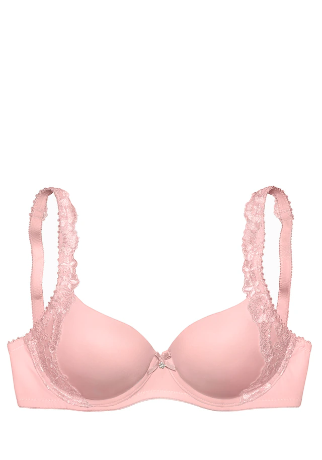 LASCANA Schalen-BH », BH mit Bügel, Dirndl-BH, Wanda« mit seitlicher Stickerei Spitze, als Dessous-Set kombinierbar