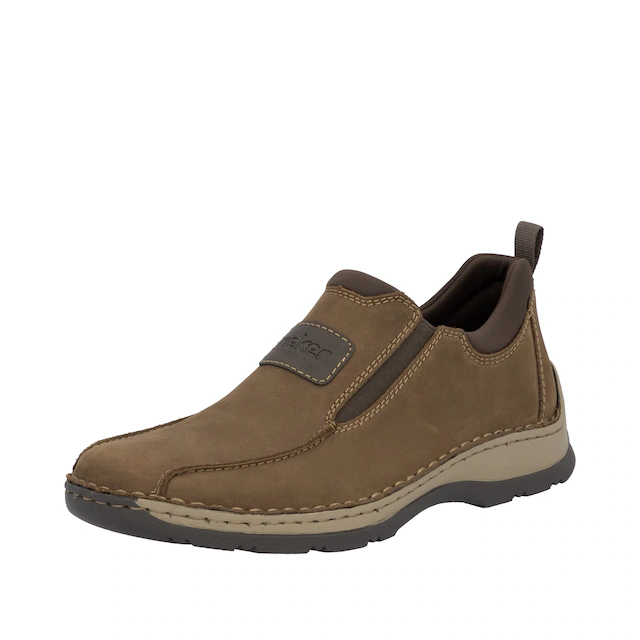 Rieker Slip-On Sneaker Slipper, Schlupfschuh, Halbschuh, Freizeitschuh mit Stretcheinsätze