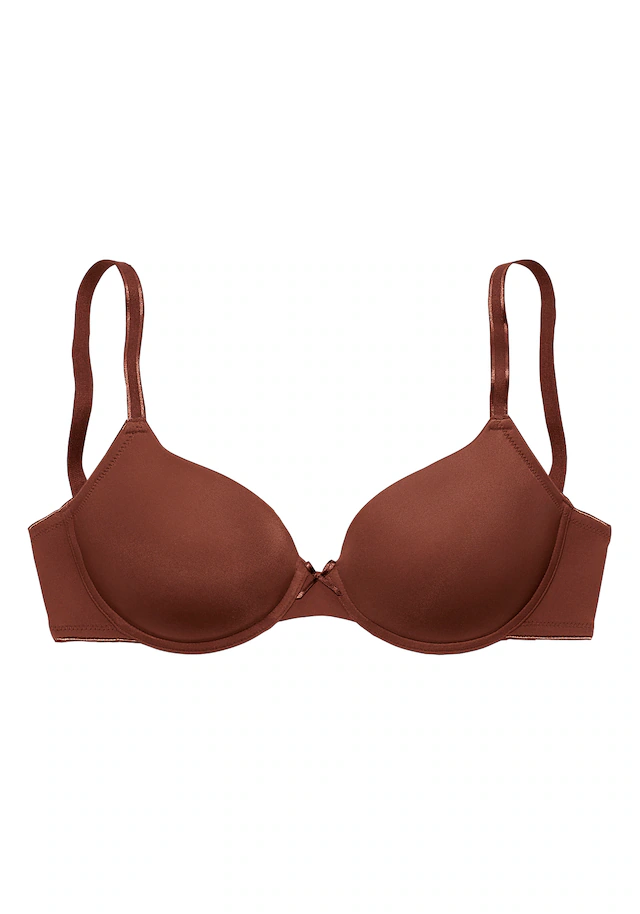 LASCANA Schalen-BH », T-Shirt-BH, Bügel-BH, Ela - perfect basic« aus seidiger Microfaser, bequemer BH, große Größen