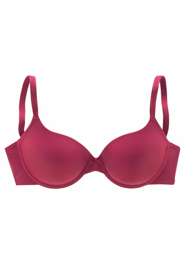 LASCANA Schalen-BH », T-Shirt-BH, Bügel-BH, Ela - perfect basic« aus seidiger Microfaser, bequemer BH, große Größen