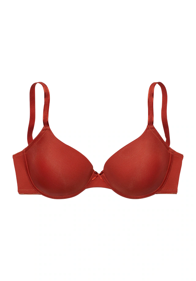 LASCANA Schalen-BH », T-Shirt-BH, Bügel-BH, Ela - perfect basic« aus seidiger Microfaser, bequemer BH, große Größen