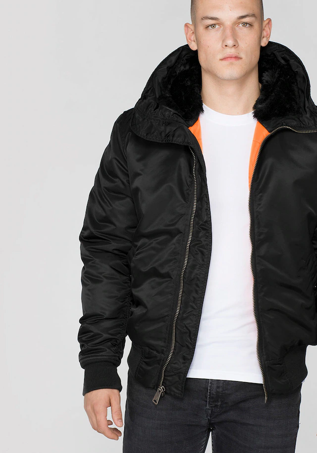 Alpha Industries Bomberjacke »MA-1 HOODED« mit Kapuze