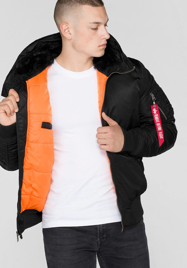 Alpha Industries Bomberjacke »MA-1 HOODED« mit Kapuze