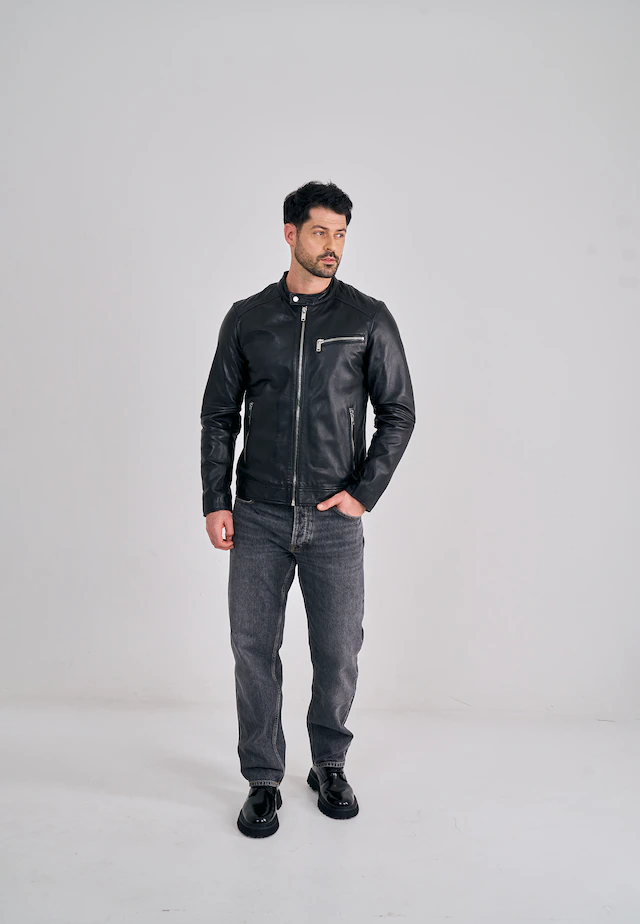 Freaky Nation Lederjacke »Lucky Jim-FN«
