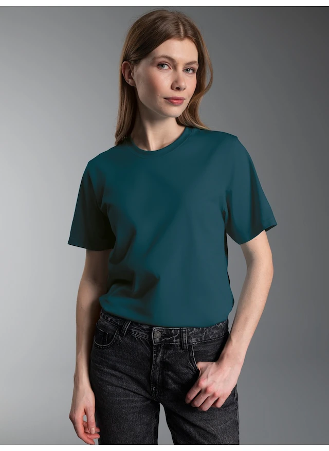 Trigema T-Shirt »TRIGEMA T-Shirt aus 100% Baumwolle« 1 Stk.