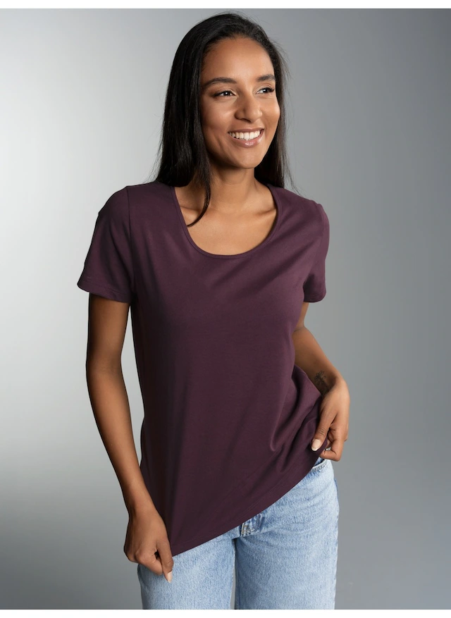 Trigema T-Shirt »TRIGEMA Damen T Shirt aus Biobaumwolle« 1
