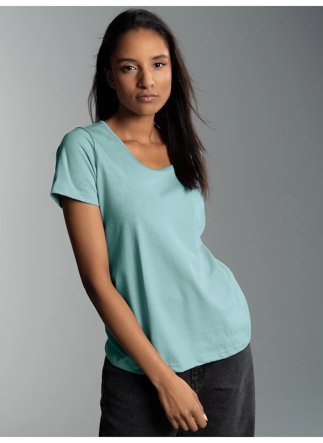 Trigema T-Shirt »TRIGEMA Damen T Shirt aus Biobaumwolle« 1
