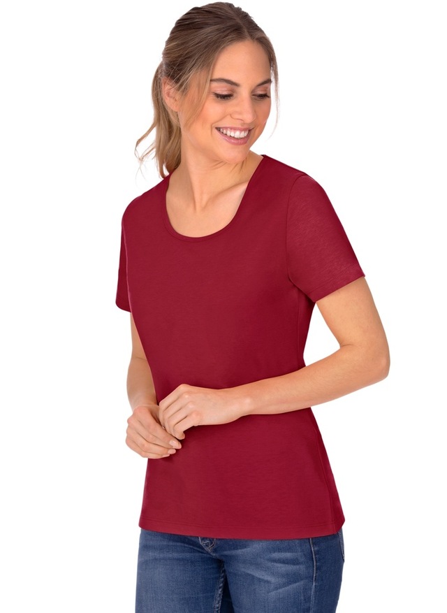 Trigema T-Shirt »TRIGEMA Damen T Shirt aus Biobaumwolle« 1