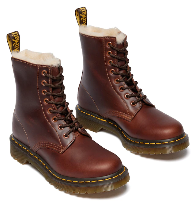DR. MARTENS Schnürboots »1460 Serena« Chunky Boots, Plateau Schuh, Boots mit Warmfutterausstattung
