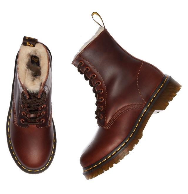 DR. MARTENS Schnürboots »1460 Serena« Chunky Boots, Plateau Schuh, Boots mit Warmfutterausstattung