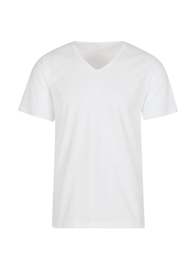 Trigema T-Shirt »TRIGEMA T Shirt aus Biobaumwolle mit V-Ausschnitt« 1