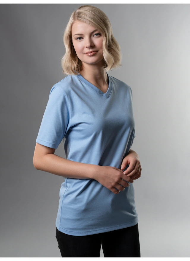 Trigema T-Shirt »TRIGEMA V-Shirt DELUXE Baumwolle« 1 Stk.